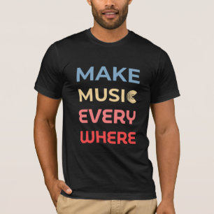 Camiseta Regalo de retro Music Lover - Haz música por todas