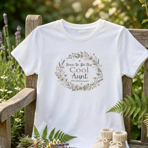 Camiseta Regalo de Revelación de Hermana Floral para la Tía