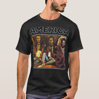 Camiseta Regalo de rock de banda de América Retro para fans
