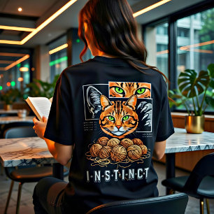 Camiseta Regalo de ropa urbana para amantes de gatos con in