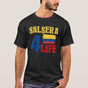 Camiseta Regalo de Salsa Colombiana, Orgullo de Bandera Col