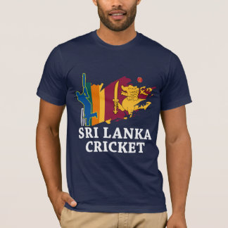 Camiseta Regalo de salto de pincel con bandera de cricket d