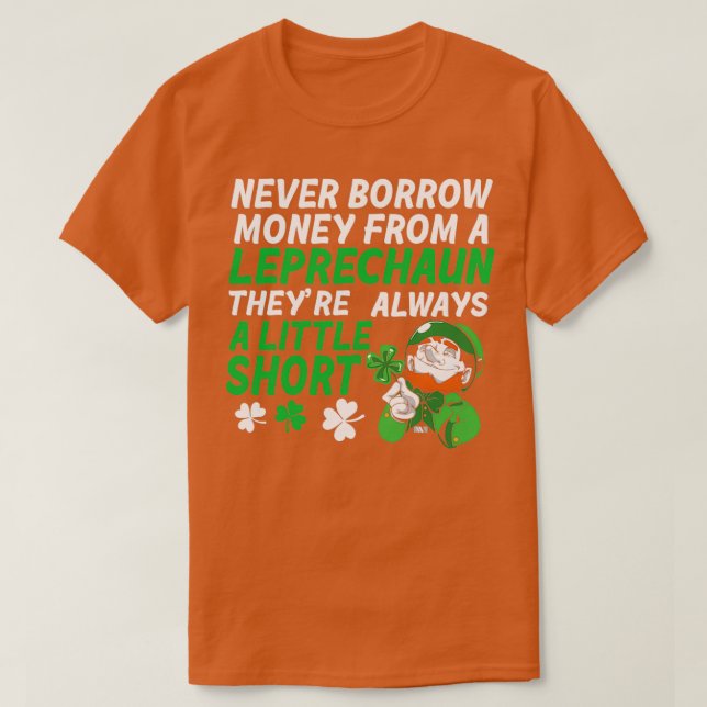 Camiseta Regalo de San Patricio I Trato de Leprechaun Irlan (Diseño del anverso)