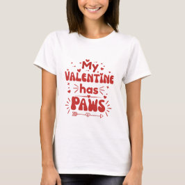 Camiseta Regalo de San Valentín de perro lindo para amantes