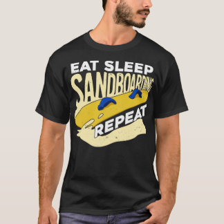 Camiseta Regalo de Sandboarding Repetir Sandboarder