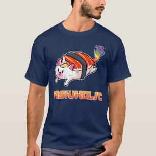 Camiseta Regalo de Sashimi Comida Japonesa Chef Sushi Gato 