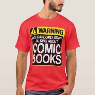Camiseta Regalo de señal de advertencia de novela de cómic