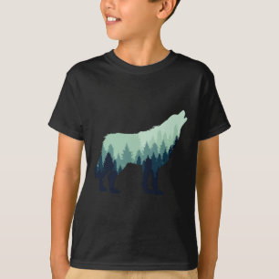 Camiseta Regalo de senderismo en el bosque de Wolf Nature