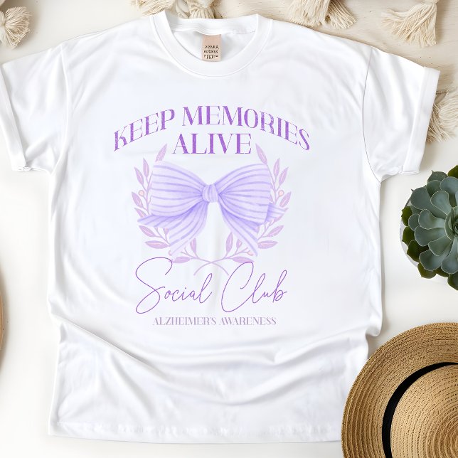 Camiseta Regalo de sensibilización de Alzheimer, soporte de (Subido por el creador)