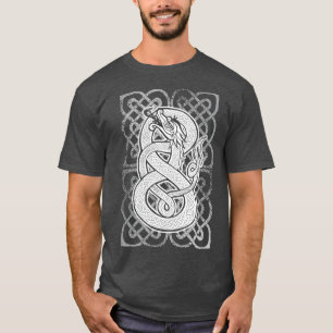 Camiseta Regalo de serpiente de dragón medieval celta 