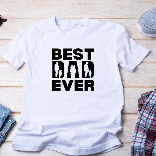Camiseta Regalo de Silhouette para el mejor papá (Subido por el creador)