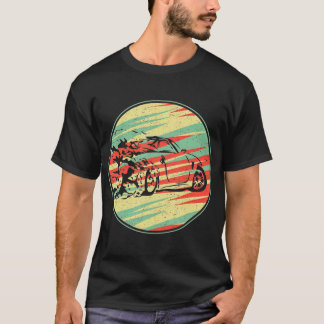 Camiseta Regalo de silueta de 70 de estilo retro de coche d