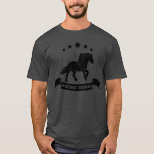 Camiseta Regalo de silueta de caballo de Shire