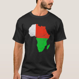 Camiseta Regalo de silueta de continente africano con bande