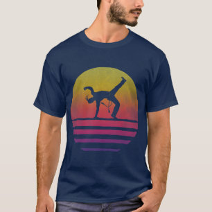 Camiseta Regalo de silueta de los años 70 de la Capoeira R