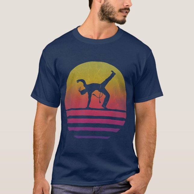 Camiseta Regalo de silueta de los años 70 de la Capoeira Re (Anverso)