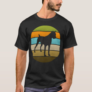 Camiseta Regalo de silueta retro vintage de perro Boer de l