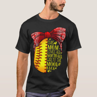 Camiseta Regalo de Softball Mamá Mujeres Pitcher Catcher Ch