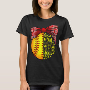 Camiseta Regalo de Softball Mamá Mujeres Pitcher Catcher Ch