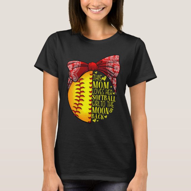 Camiseta Regalo de Softball Mamá Mujeres Pitcher Catcher Ch (Anverso)