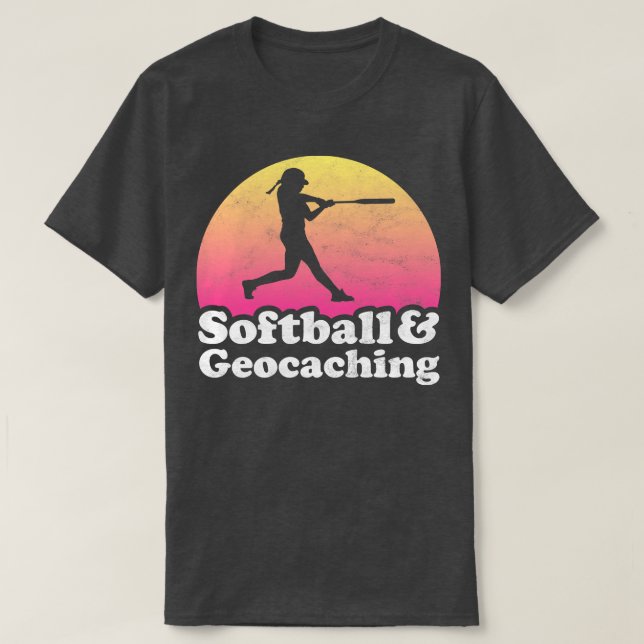 Camiseta Regalo de Softbol y Geocaching para jugadores de S (Diseño del anverso)