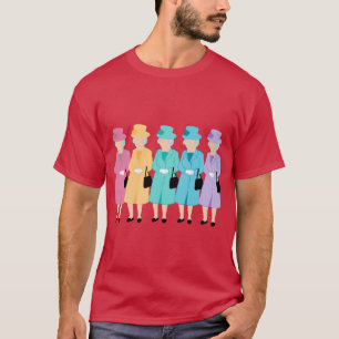 Camiseta Regalo de sombrero y chaqueta arcoíris de la reina