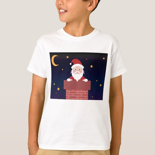Camiseta Regalo de sonrisa personalizado de Santa Claus por (Anverso)