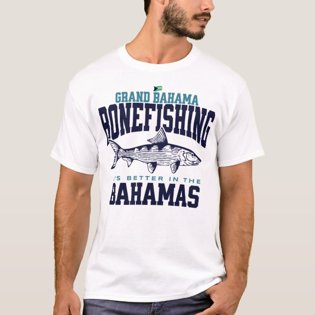 Camiseta Regalo de souvenirs de las Bahamas: Gran pesca de  (Anverso)