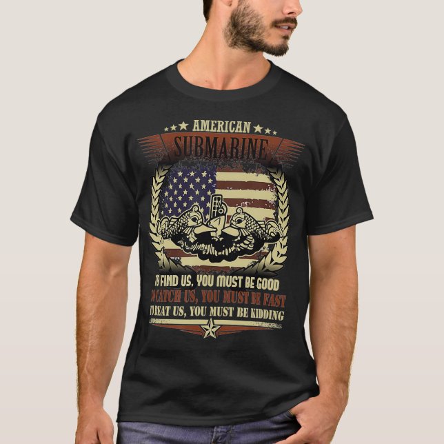 Camiseta Regalo De Submarinos Militares Estadounidenses Par (Anverso)