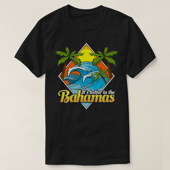 Camiseta Regalo de surf de Bahamas (Diseño del anverso)