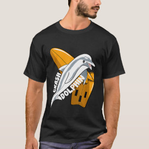Camiseta Regalo de surf Dolphin Crash Surfboard