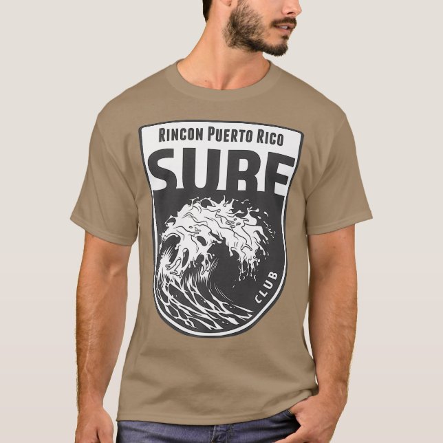 Camiseta Regalo de surf Rincón Puerto Rico Surf Souvenir Su (Anverso)