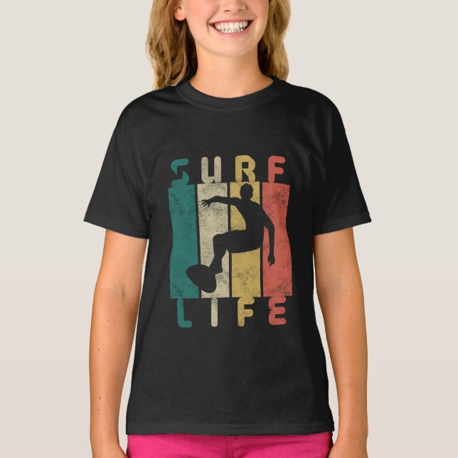 Camiseta regalo de surfista de surf retro (Anverso)