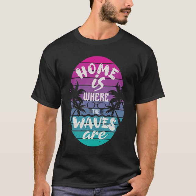 Camiseta Regalo de surfista retro (Anverso)