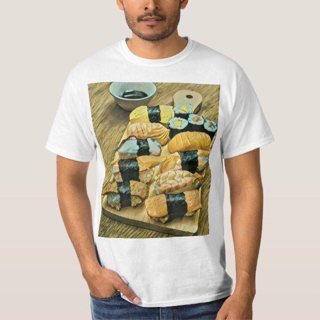 Camiseta Regalo de sushi para los amantes de la comida (Anverso)