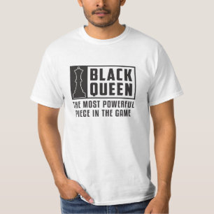 Camiseta Regalo de tablero de ajedrez para reina negra de a