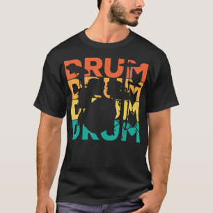 Camiseta Regalo De Tambor Retro Vintage Para Tambores