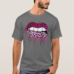 Camiseta Regalo de tazas mordaces de leopardo rosado