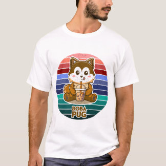 Camiseta Regalo de té burbuja Kawaii Retro para amantes de
