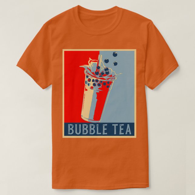 Camiseta Regalo de té de burbuja retro hombres de burbuja t (Diseño del anverso)
