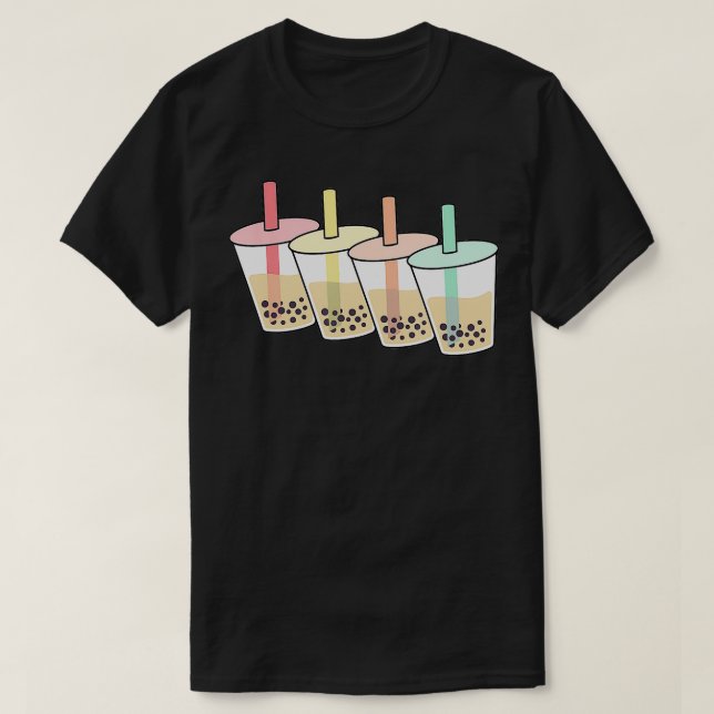 Camiseta Regalo de té de burbuja retro para mujeres Boba de (Diseño del anverso)