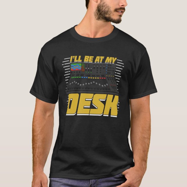 Camiseta Regalo de técnico de audio de ingeniero de sonido (Anverso)