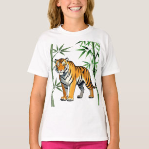 Camiseta Regalo de Tigre de Dibujos Animados Amante de Tigr