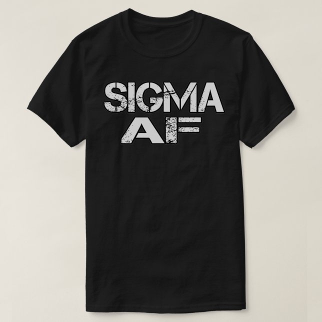 Camiseta Regalo de tipo de personalidad Sigma AF  (Diseño del anverso)