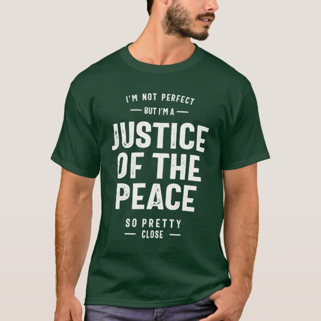 Camiseta Regalo De Título De Trabajo De Justicia De Paz (Anverso)