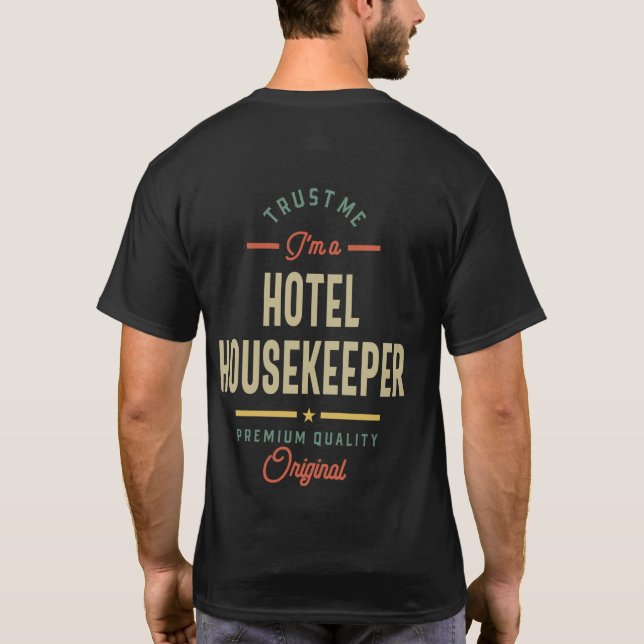 Camiseta Regalo de título de trabajo del propietario del ho (Reverso)