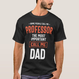Camiseta Regalo de títulos de padre y profesor