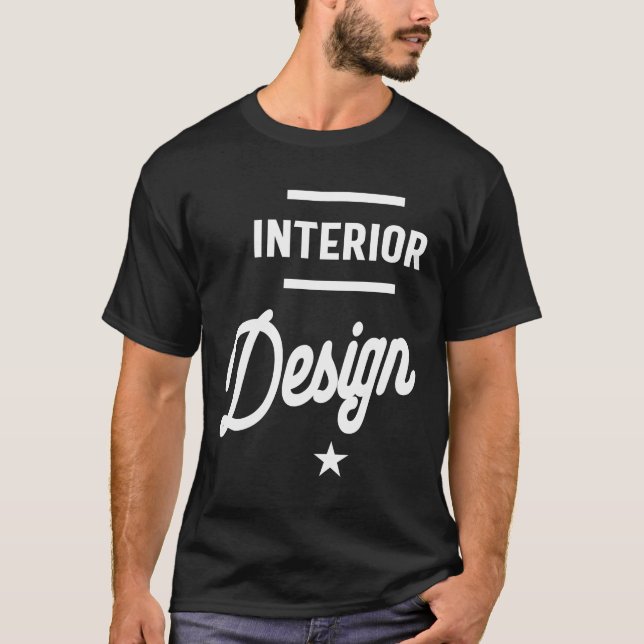 Camiseta Regalo de títulos de trabajo de diseño interior (Anverso)