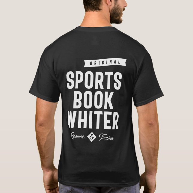 Camiseta Regalo de títulos de trabajo en blanco del libro d (Reverso)
