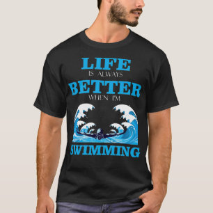 Camiseta Regalo de torneo deportivo de natación en piscina